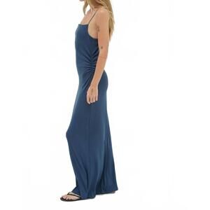 NEW LNA lilia ribbed dress in dark denim